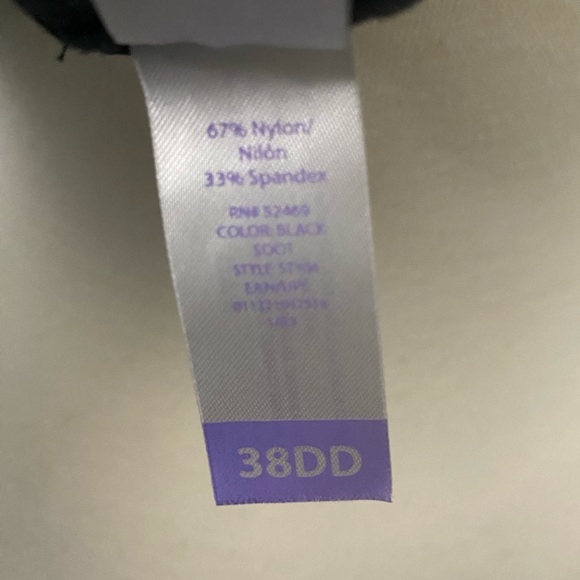 Secret Treasure black bra soft cup no wire adjustable great for t-shirts 38DD - Picture 10 of 10